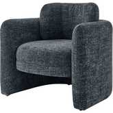 Deryll Accent Arm Chair in Grenada Charcoal Fabric