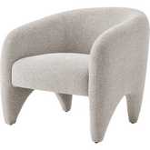 Carol Accent Arm Chair in Horizon Gray Fabric