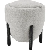 Murphy Storage Ottoman in Horizon Gray Fabric