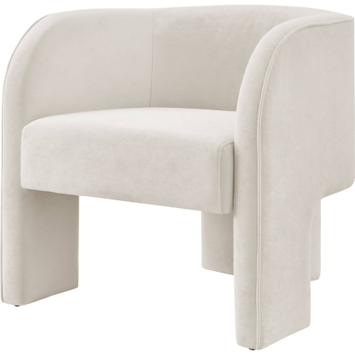 Matteo Accent Arm Chair in Cream Velvet