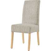 Valencia Dining Chair in Pasadena Beige Fabric & Wood (Set of 2)