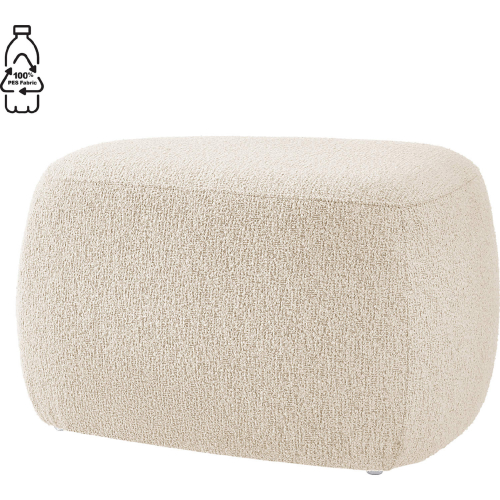 Carlese 24.50" Ottoman in Palladian Beige Fabric