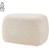 Carlese 24.50" Ottoman in Palladian Beige Fabric