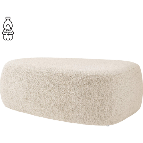 Carlese 44" Ottoman in Palladian Beige Fabric