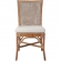Tatum Dining Chair in Rattan, Cane & Fabric (Set of 2)