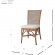 Tatum Dining Chair in Rattan, Cane & Fabric (Set of 2)