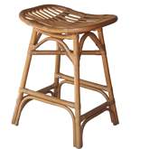 Damara Rattan Counter Stool in Natural & Brown