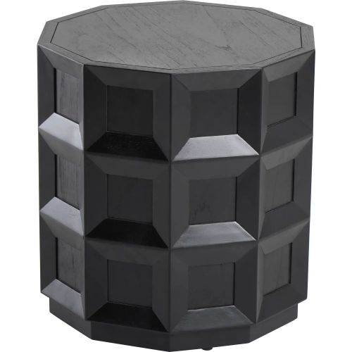 Finnan Side End Table in Black