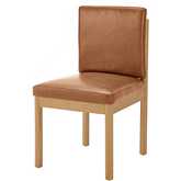 Melvin Dining Chair in Chocolate Brown Leatherette (Set of 2)