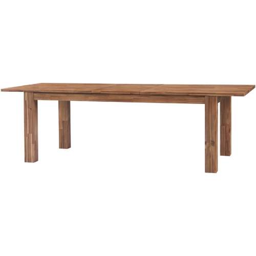Bedford 78" Butterfly Ext Dining Table in Brushed Brown Wood