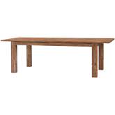 Bedford 78" Butterfly Ext Dining Table in Brushed Brown Wood
