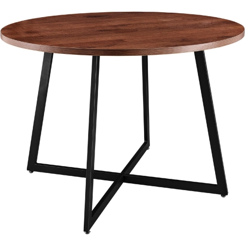 Courtdale 42" Round Dining Table in Brown & Gunmetal