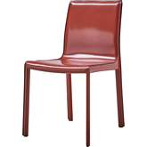 Gervin Dining Chair in Cordovan Recycled Leather on Steel Legs (Set of 2)