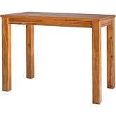Tiburon 36" High Dining Table in Amber Solid Acacia Wood