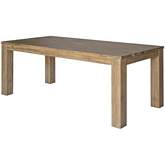 Bedford 75" Rectangular Dining Table with Square Legs in Brushed Smoke Solid Acacia Wood