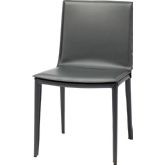 Palma Dining Chair in Grey Leather