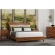 Nova Queen Platform Bed in Honey Maple Finish Wood