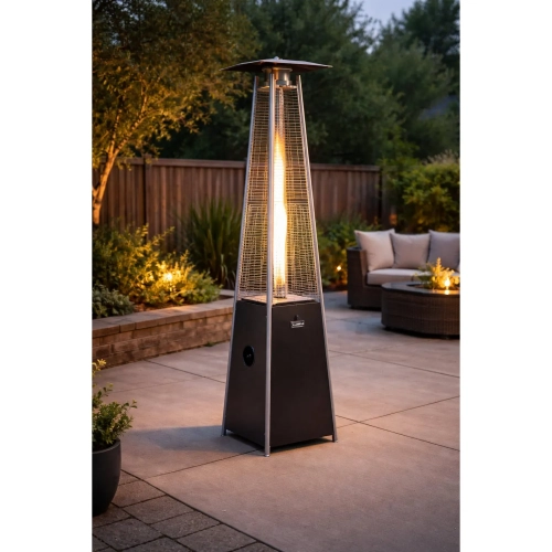 Apex Flame Outdoor Flame Heater in Mocha Steel