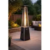 Apex Flame Outdoor Flame Heater in Mocha Steel