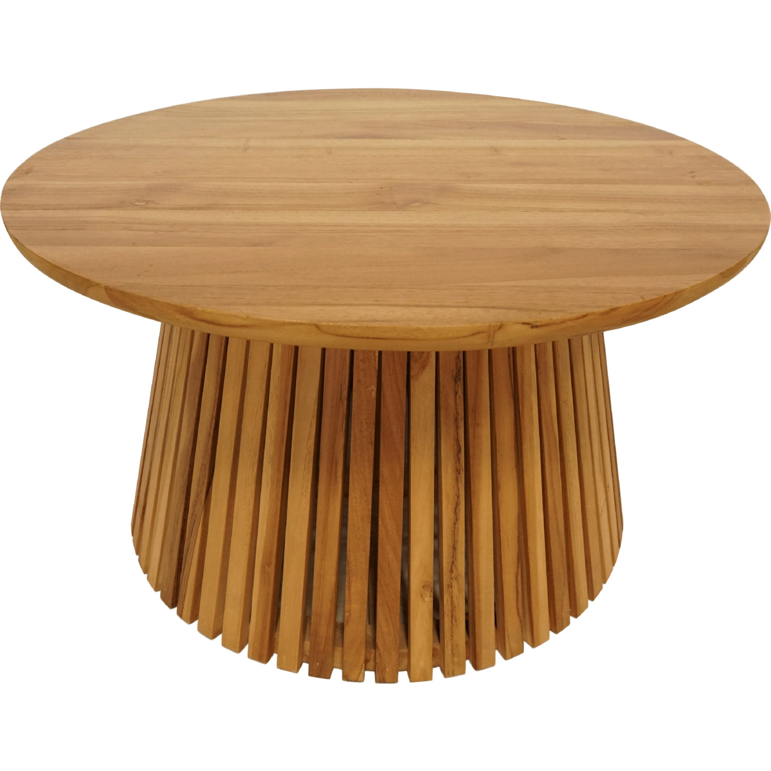 Padma's Plantation CAP05 Cape Cod Round Coffee Table in Natural Teak Wood