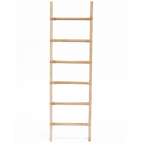 Rattan Decorative Ladder in Natural Finish