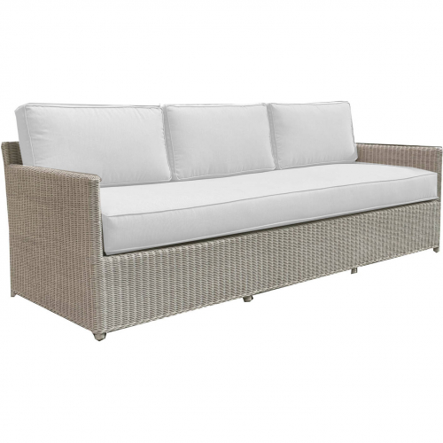 Malio Sofa in White Fabric