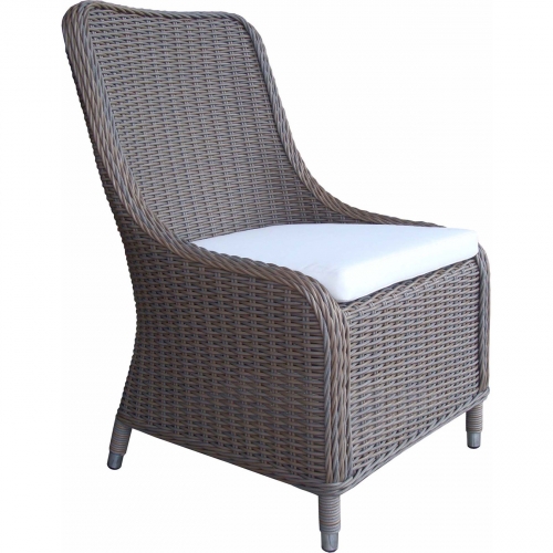 Nautilus Outdoor Dining Chair in Kubu Grey All Weather Wicker