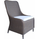 Nautilus Outdoor Dining Chair in Kubu Grey All Weather Wicker