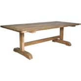 Outdoor Portofino Dining Table in Salvaged, Recycled & Reclaimed Teak