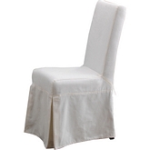 Pacific Beach Dining Chair w/ Slipcover in Sunbleached White