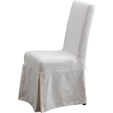Pacific Beach Dining Chair with Slipcover in Sunbleached White (Set of 2)