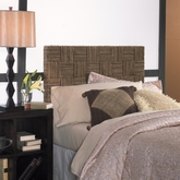 Plaid Low Headboard Queen Size in Abaca Twist