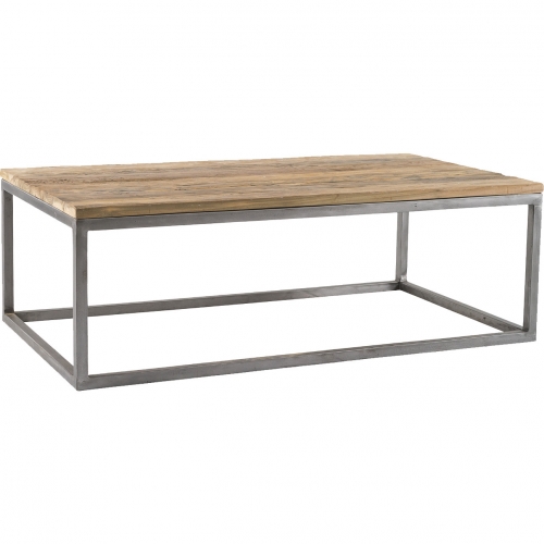 Salamanca Coffee Table in Salvaged, Recycled & Reclaimed Teak & Iron