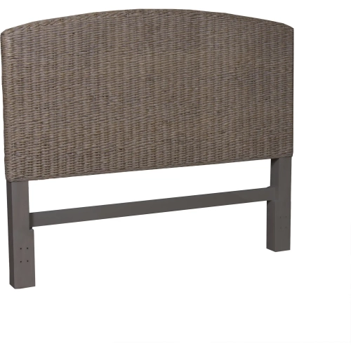 Driftwood Queen Headboard in Driftwood Gray Abaca Weave