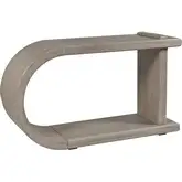 Melia Sofa Console Table in Wired Brushed Sand Wood
