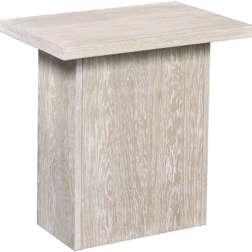 Boca Side End Table in Wire Brushed Sand Oak