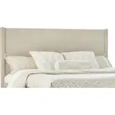 Pearl King Headboard ONLY in Brushed Sand Wood & Woven Paper Rope