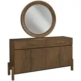 Manhattan Credenza Sideboard in Walnut Finish
