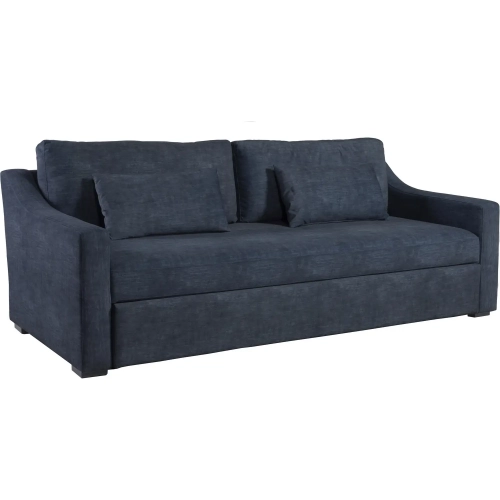 Wave Sleeper Sofa in Blue Performance Fabric