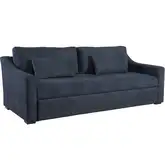 Wave Sleeper Sofa in Blue Performance Fabric
