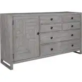 Studio 20 Dresser in Gray & White Glaze Reclaimed Wood