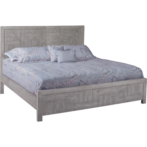Studio 20 King Bed in Gray & White Glaze Reclaimed Wood