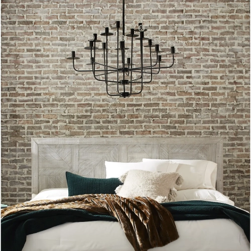 Studio 20 King Panel Headboard in Gray & White Glaze Reclaimed Wood