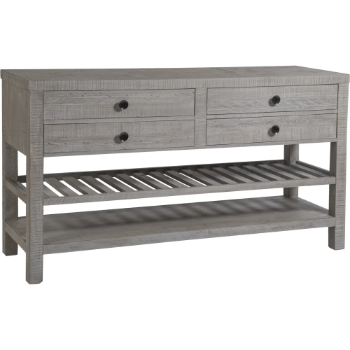 Studio 20 Credenza Sideboard in Gray & White Glaze Reclaimed Wood