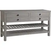 Studio 20 Credenza Sideboard in Gray & White Glaze Reclaimed Wood