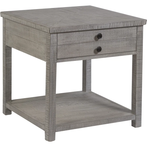 Studio 20 End Table in Gray & Glaze Reclaimed Wood
