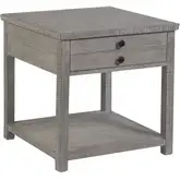 Studio 20 End Table in Gray & Glaze Reclaimed Wood