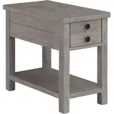 Studio 20 Side End Table in Gray & Glaze Reclaimed Wood
