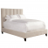 Avery King Bed in Channel Tufted Dune Natural Fabric