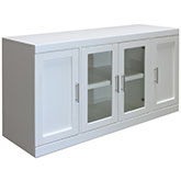 Catalina 56" TV Console in Cottage White Wood